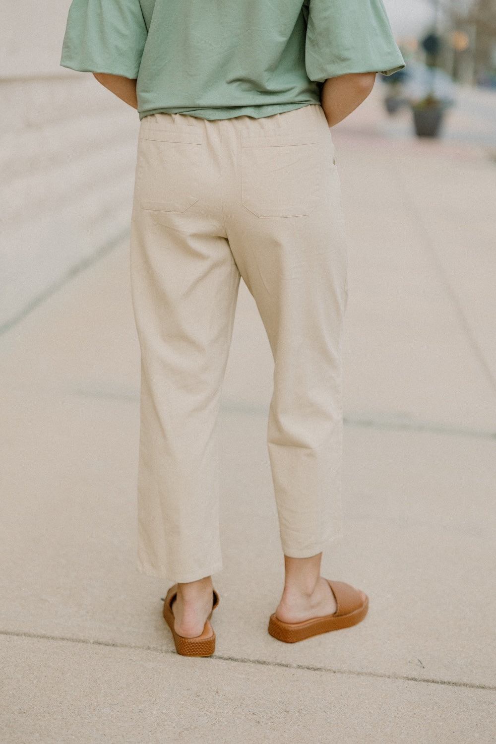 Mila Pull on Pant in Brown Sugar by Able Clothing