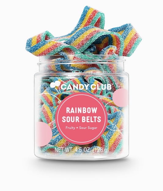 Candy Club - Rainbow Sour Belts