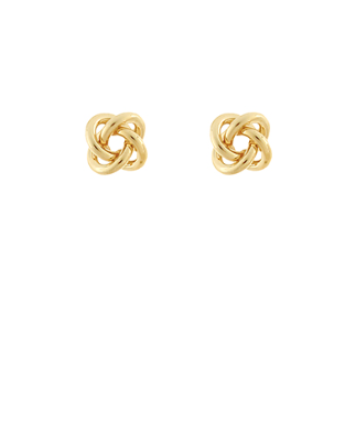 Twisted Ring Stud Earrings