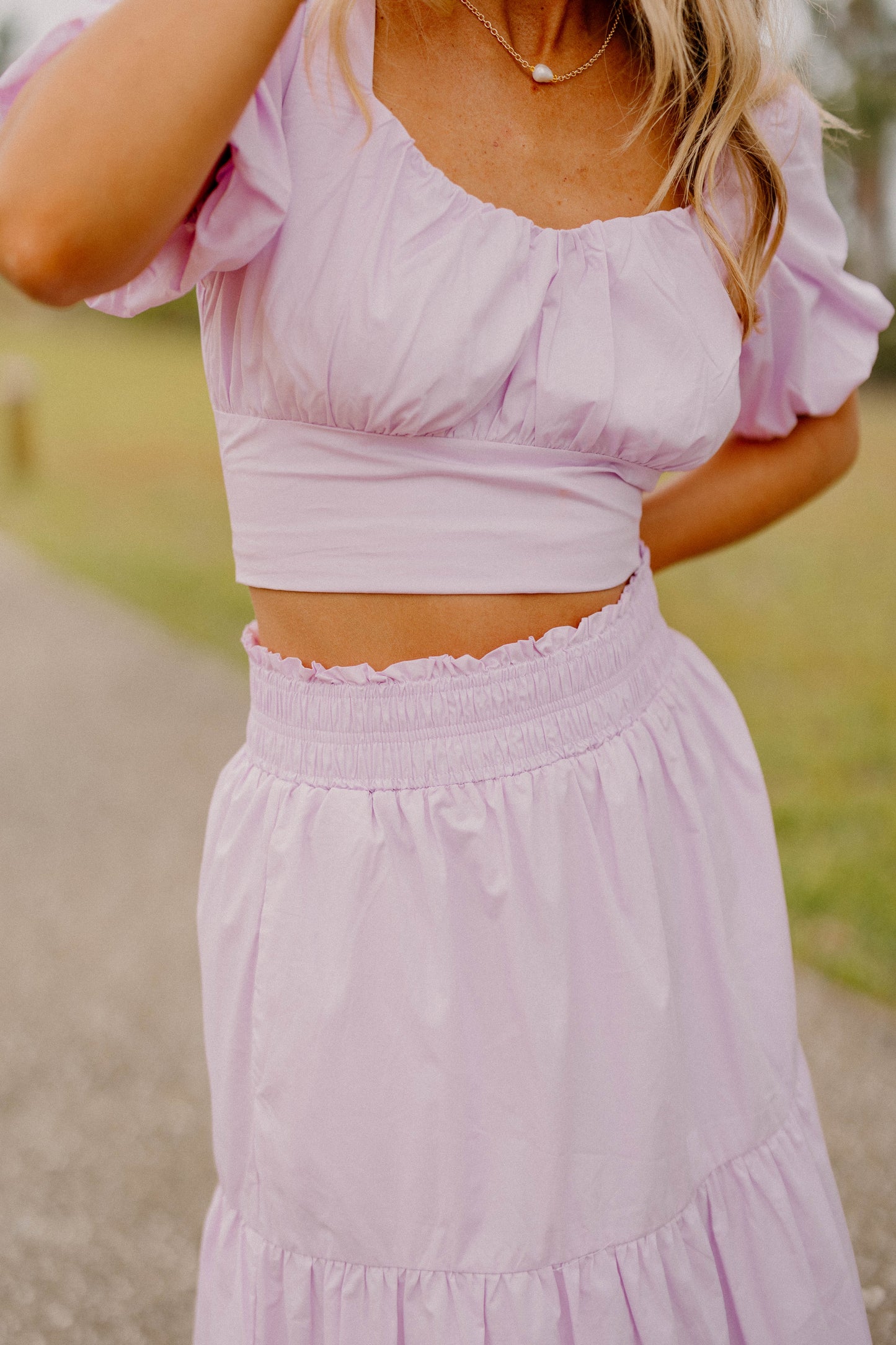 Christina Pink Tiered Skirt (XS-3XL)