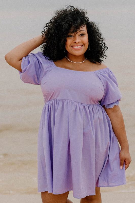 Melissa Fit & Flare Lavender Dress (S-3XL)