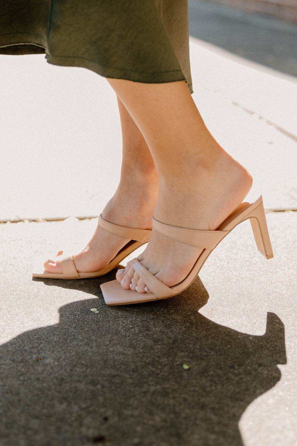 YAYA Dress Sandal Heel in Nude by Chinese Laundry