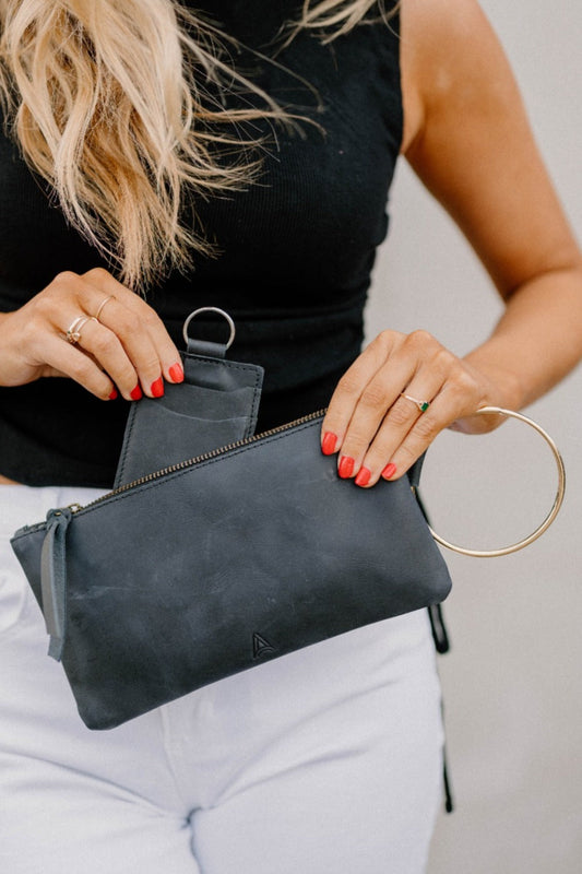 Fozi Wristlet in Black by Able