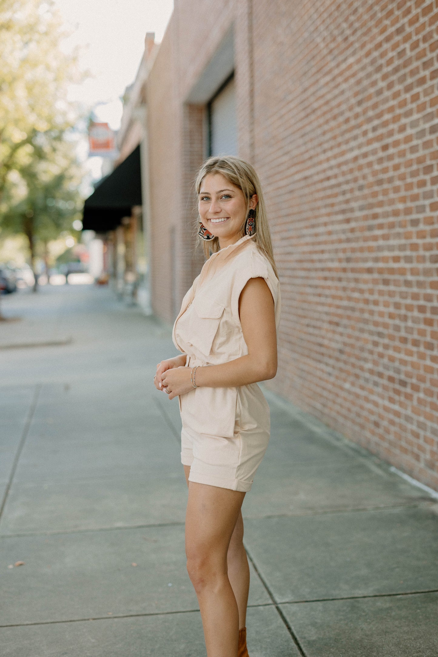 Gracey Taupe Romper