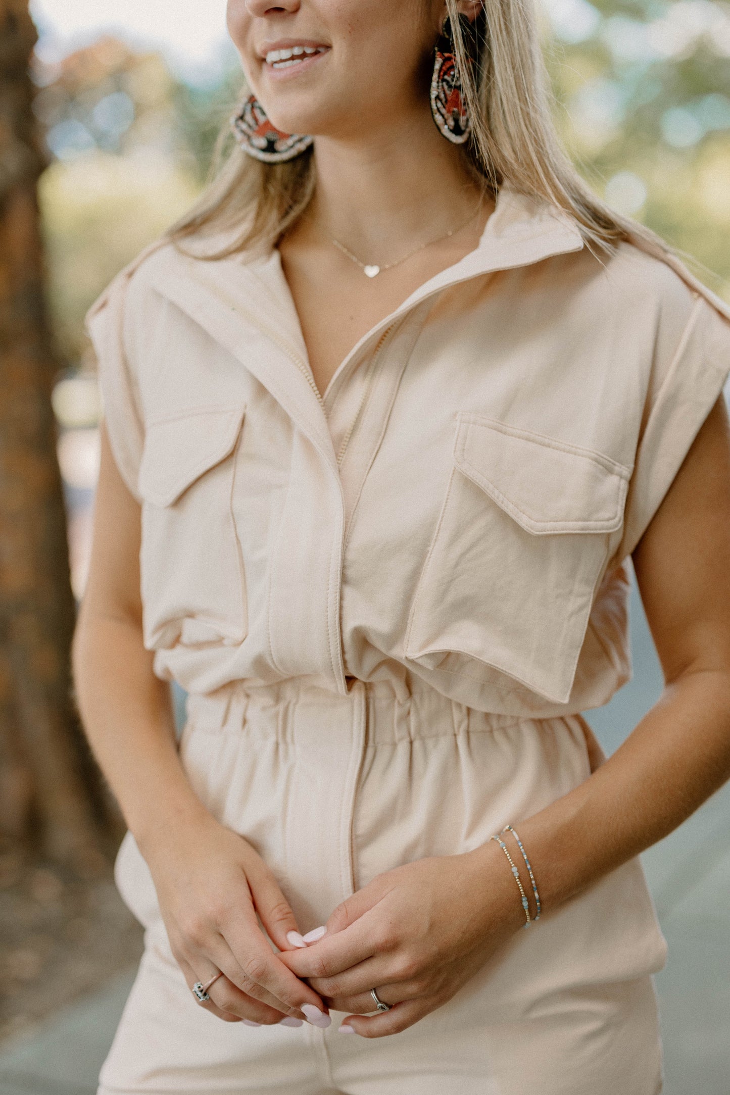 Gracey Taupe Romper