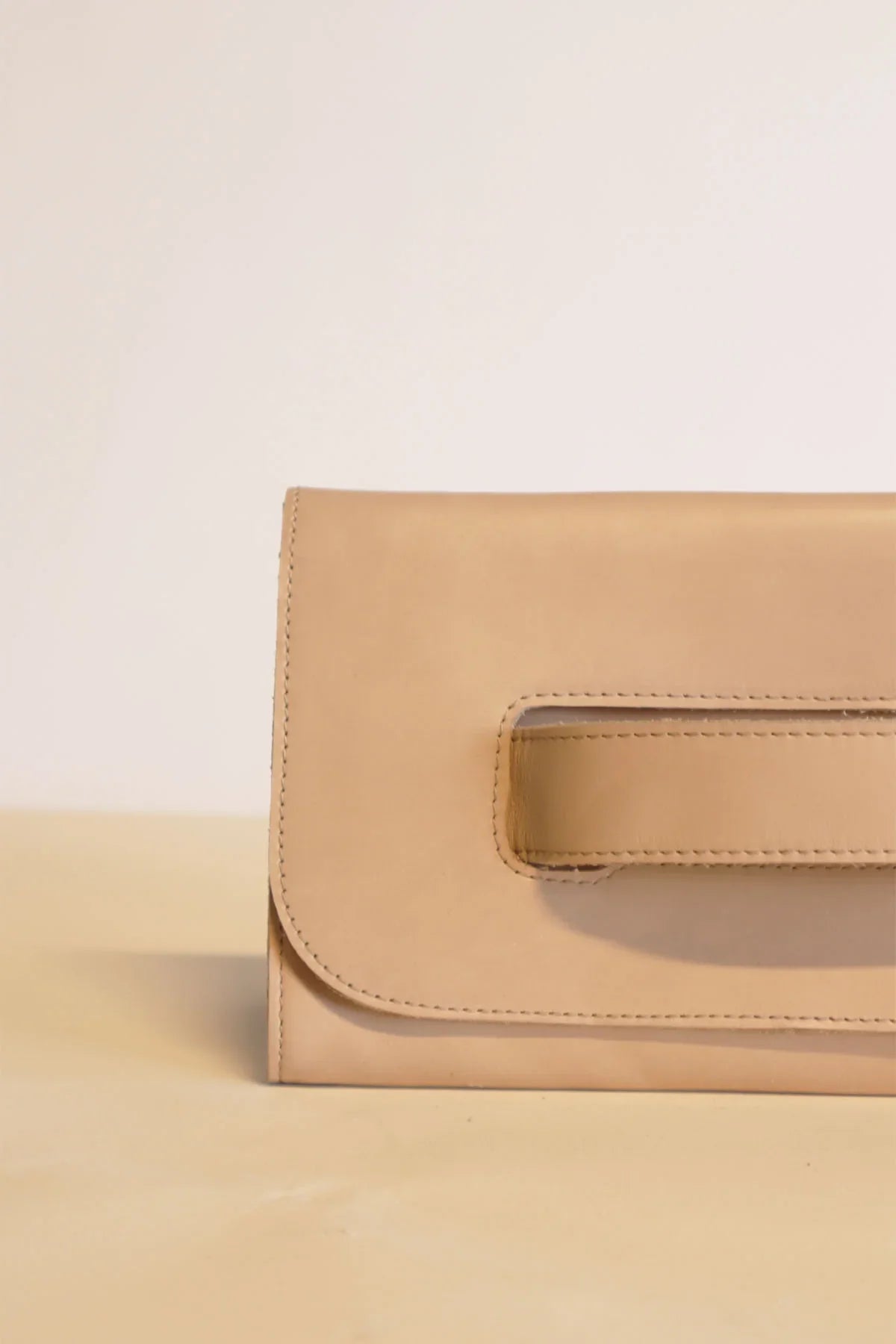 Mare Handle Clutch in Pebble by ABLE
