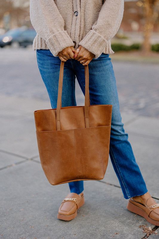 Selam Magazine Tote in Whiskey by ABLE at