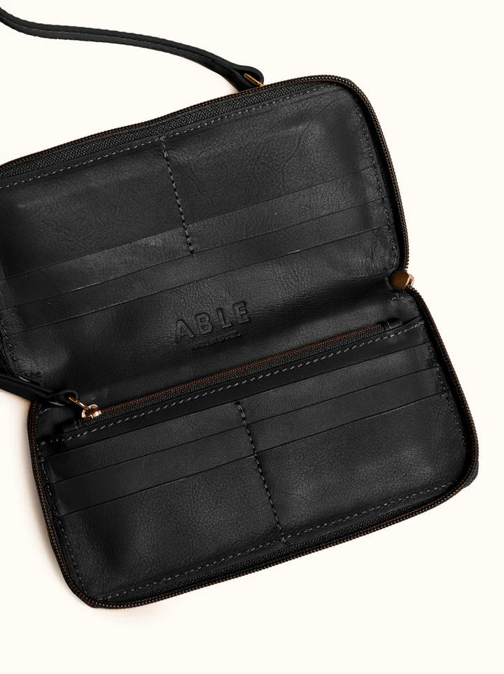 Amerie Continental Wallet in Black by ABLE