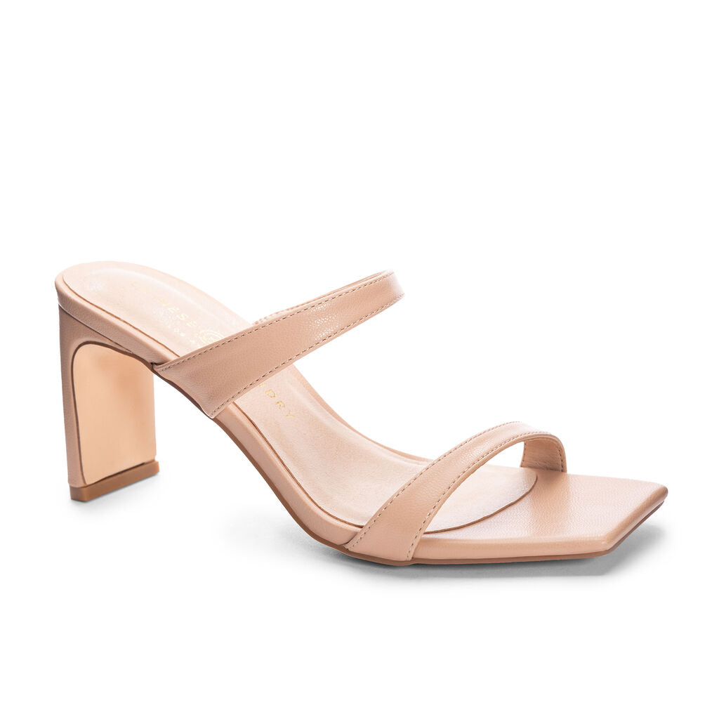 YAYA Dress Sandal Heel in Nude by Chinese Laundry