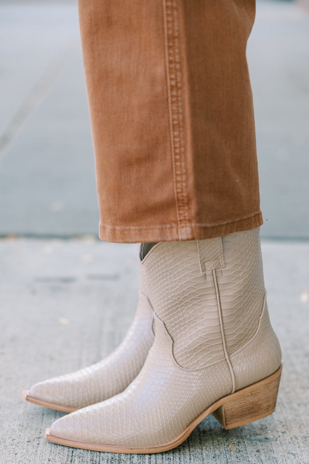 Charlotte Taupe Ankle Boot